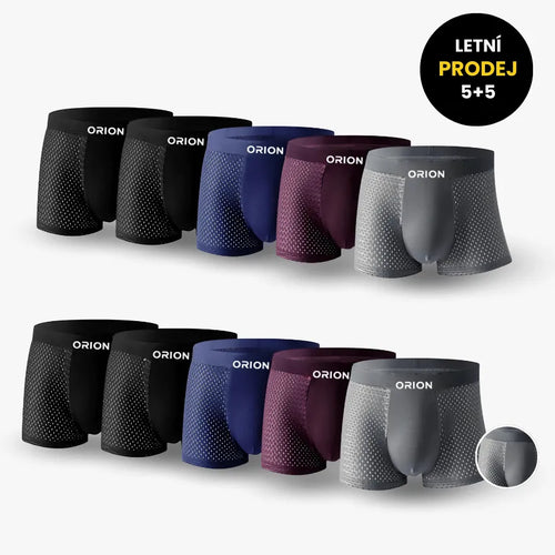 (CZ)v2 - 5 Balíček ORION Premium Bambusových Boxerek