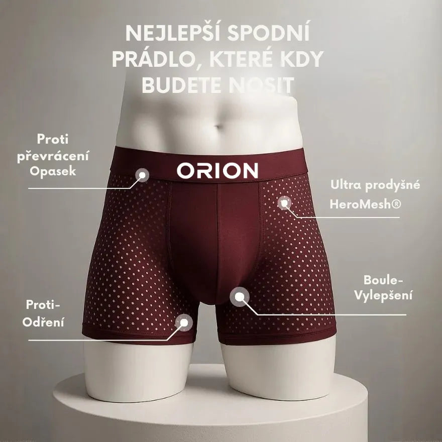 (CZ)v2 - 5 Balíček ORION Premium Bambusových Boxerek