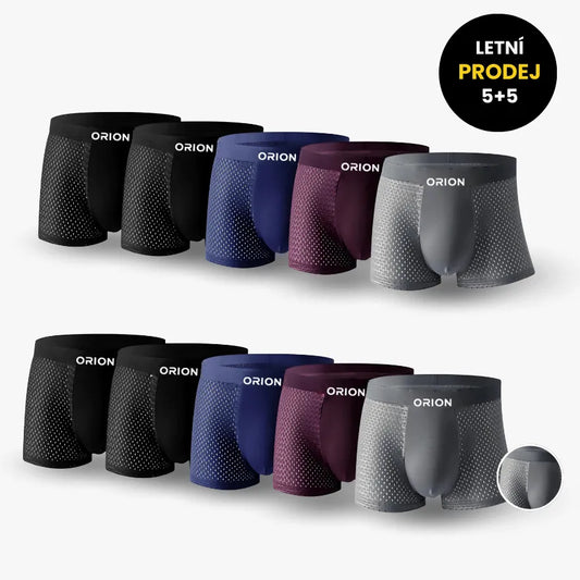 (CZ)v2 - 5 Balíček ORION Premium Bambusových Boxerek